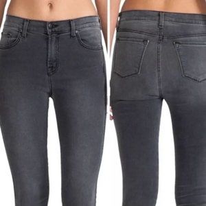 J Brand Photoready Bree Cropped Skinny Jeans in Gray (NIGHT BIRD) Size 28